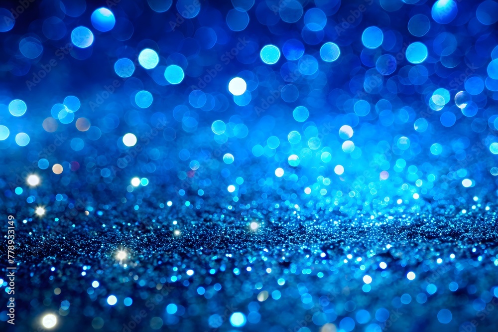 Glittering Blue Backdrop Adorned With Bokeh Lights Glittering Blue Backdrop Adorned With Bokeh Lights