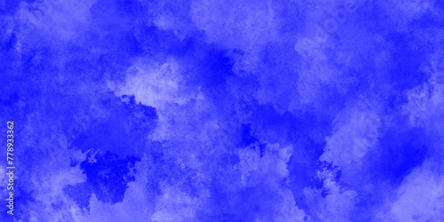 Modern Light sky blue shades watercolor background. Grunge smog texture. blue sky with clouds. blurred and grainy Blue powder explosion on white background. sky background with white fluffy clouds.