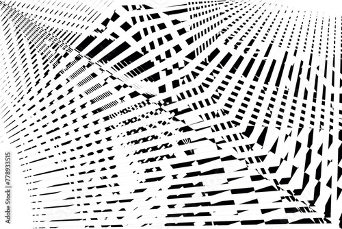 abstract op art halftone lines background, creative geometric dynamic pattern, vector modern design texture