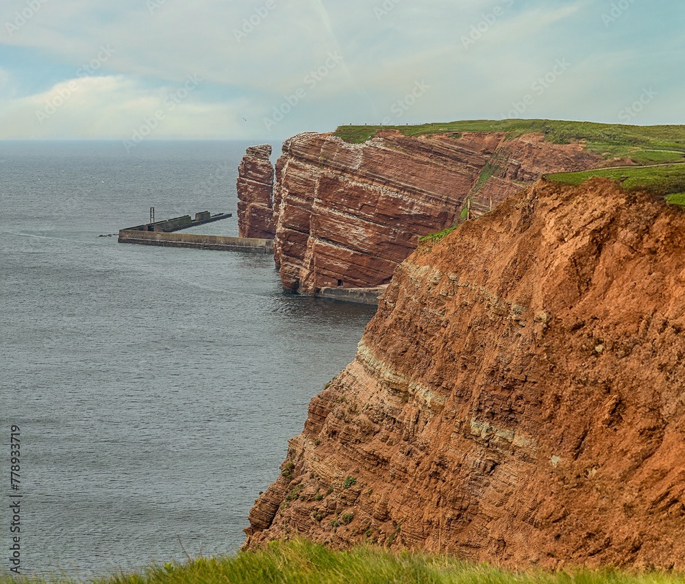 die Felsenklippen auf Helgoland