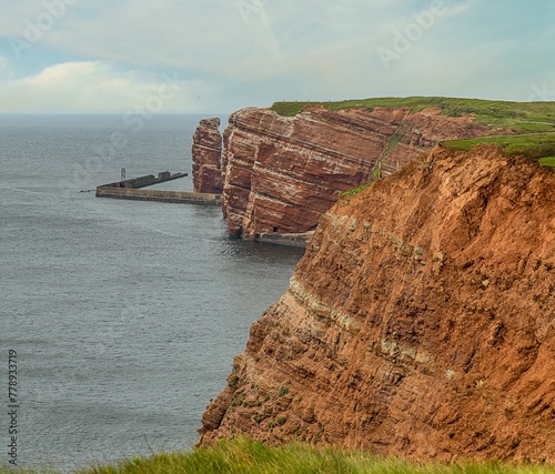 die Felsenklippen auf Helgoland 