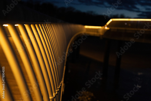 Seebrücke in Koserow auf Usedom an der Ostsee bei Nacht