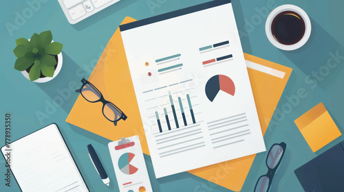 Business plan background, generative ai