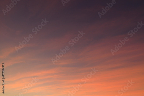 Twilight sky, Sunrise or sunset, Abstract sky clouds texture background © voranat