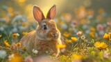 rabbit on the meadow
