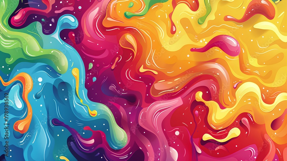 Colorful Geometric Wave Texture with Bubbles and Swirls Colorful Geometric Wave Texture with Bubbles and Swirls