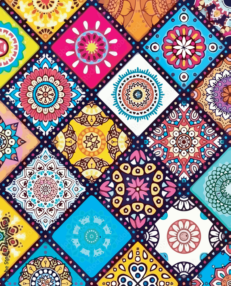 pattern with floral shapes