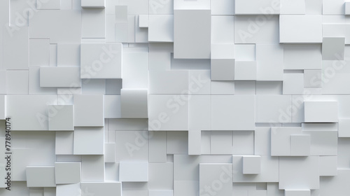 abstract 3d background, white wall