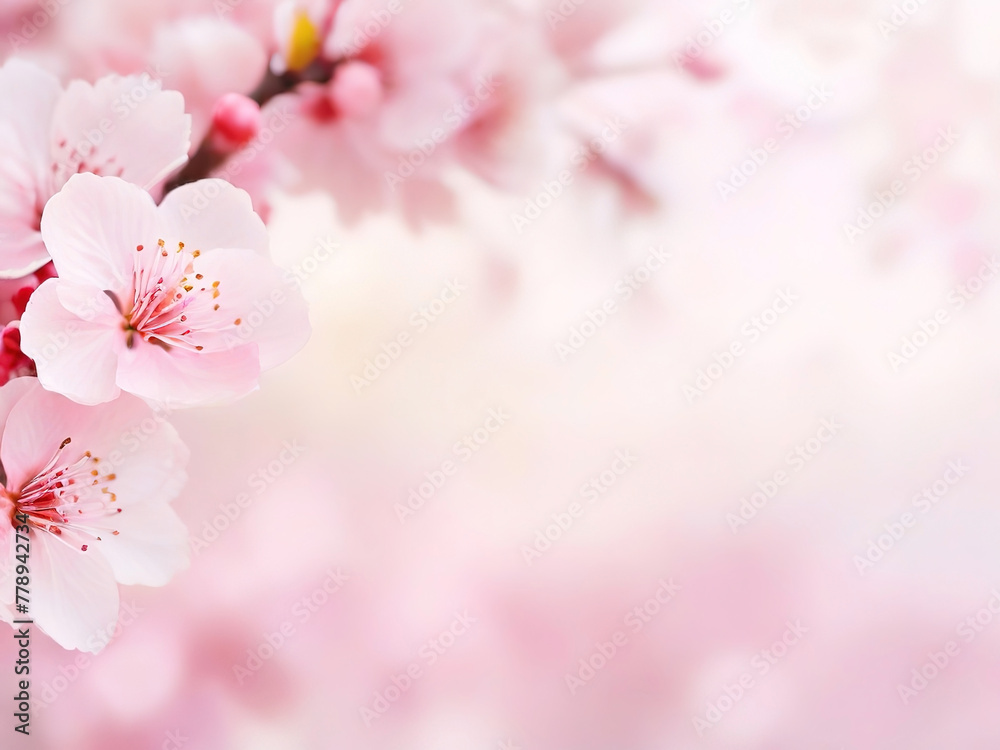 cherry blossom background with soft focus and bokeh effect cherry blossom background with soft focus and bokeh effect