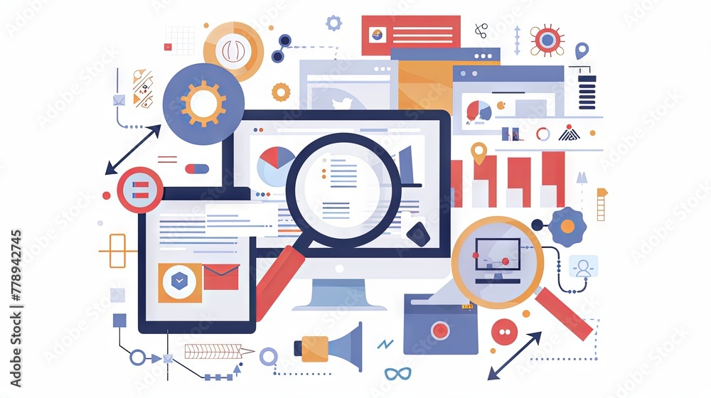 A visual representation of SEO optimization strategies A visual representation of SEO optimization strategies
