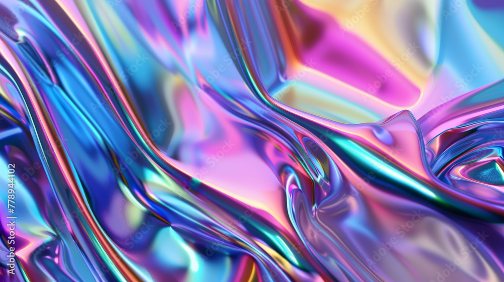 abstract background, 3d render, iridescent abstract background, 3d render, iridescent