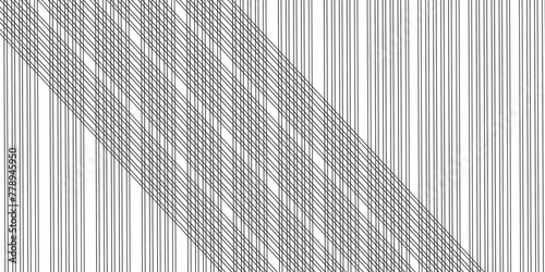 black and white vector stiped line textile with texture diagonal line pattern.