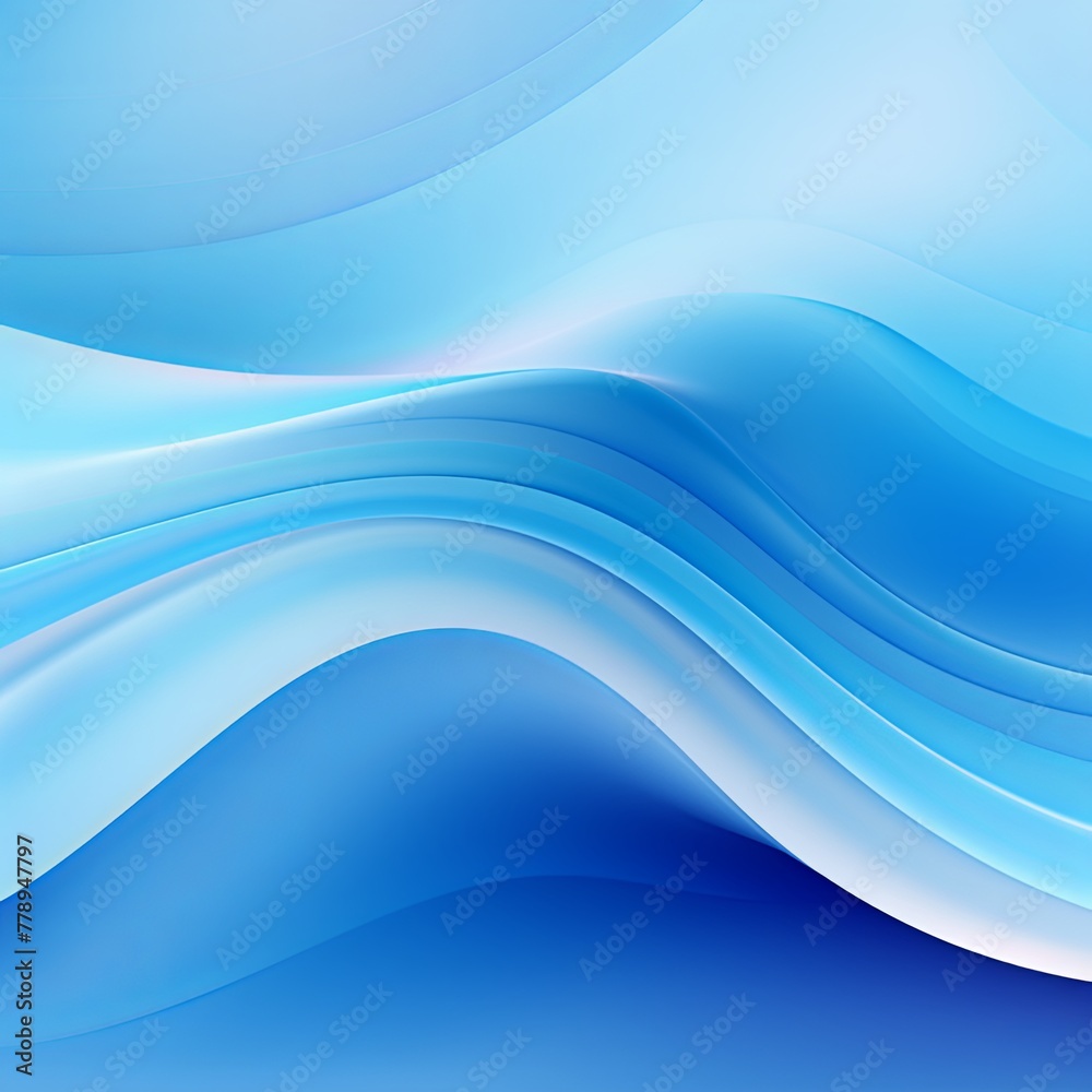 Sky Blue fuzz abstract background, in the style of abstraction creation, stimwave, precisionist lines with copy space wave wavy curve fluid design 