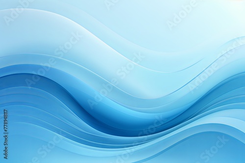 Sky Blue fuzz abstract background, in the style of abstraction creation, stimwave, precisionist lines with copy space wave wavy curve fluid design © GalleryGlider