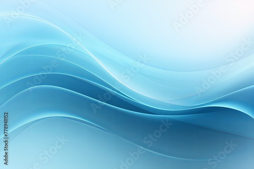 Sky Blue fuzz abstract background, in the style of abstraction creation, stimwave, precisionist lines with copy space wave wavy curve fluid design 