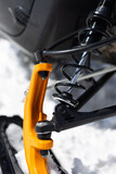 snowmobile suspension. shock absorber, spring, joint.
