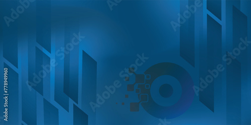 Wallpaper Mural Dark blue background with abstract geometric diagonal elements for presentation modern eps10. Torontodigital.ca