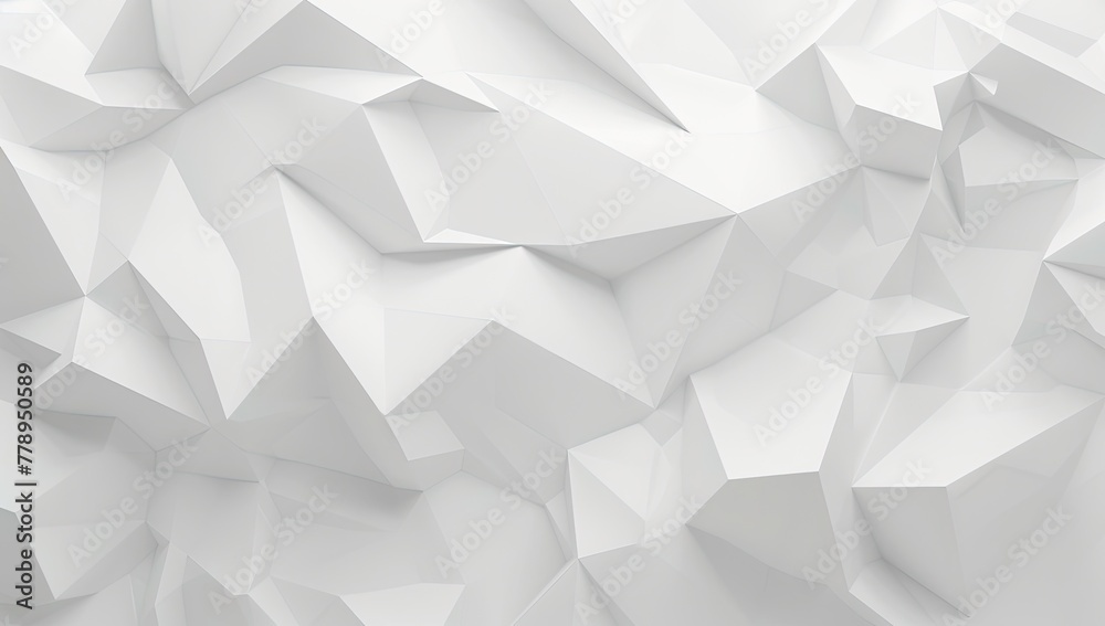 3d rendering of abstract white background with polygonal origami pattern 3d rendering of abstract white background with polygonal origami pattern