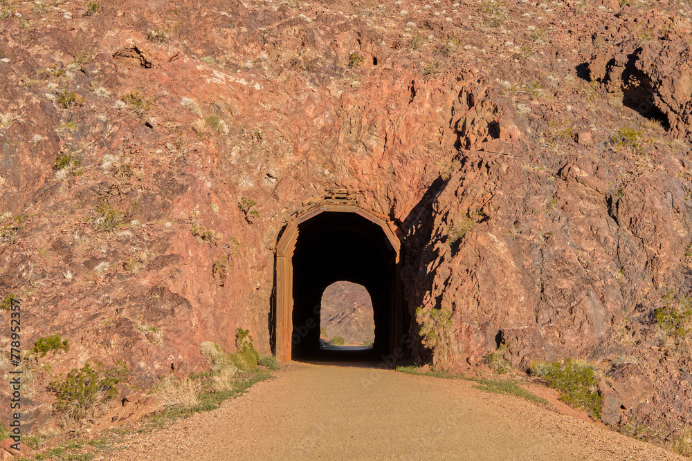 Tunnels of Lake Mead's Railroad Tunnel Trail in the Morning