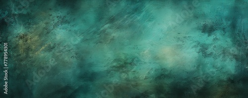 Teal dust and scratches design. Aged photo editor layer grunge abstract background