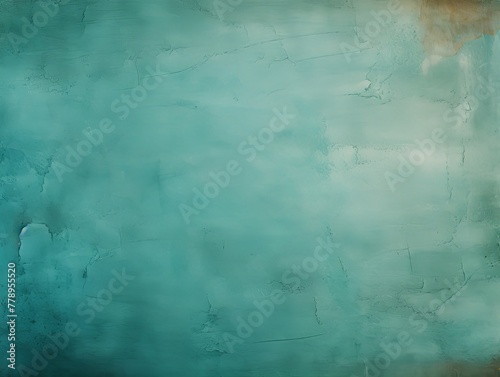 Teal hue photo texture of old paper with blank copy space for design background pattern