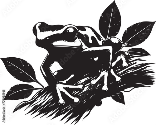 VECTORIZED POISONO FROG SILHOUETTE FOR DIGITAL CONTENT CREATION, VECTORIZED AMAZON POISONO FROG IMAGES FOR PRINTS, DIGITAL STIKERS, SOCIAL NETWORKS AND ANIMATED LOGOS