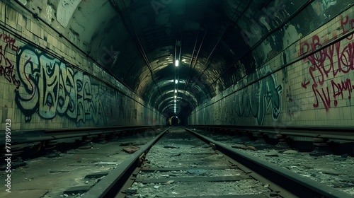 Underground Secrets  Urban Decay in Abandoned Tunnels. n