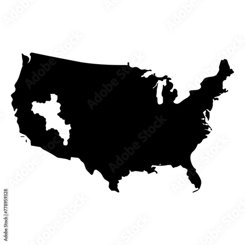 Usa country map, black Usa country flag silhouette vector illustration,icon,svg,america map characters,Holiday t shirt,Hand drawn trendy Vector illustration,flag on black background