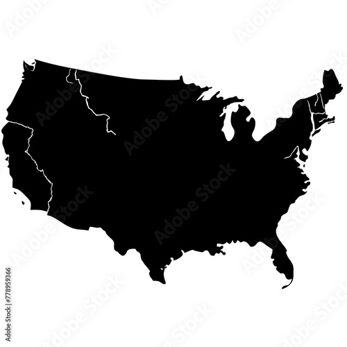 Usa country map, black Usa country flag silhouette vector illustration,icon,svg,america map characters,Holiday t shirt,Hand drawn trendy Vector illustration,flag on black background