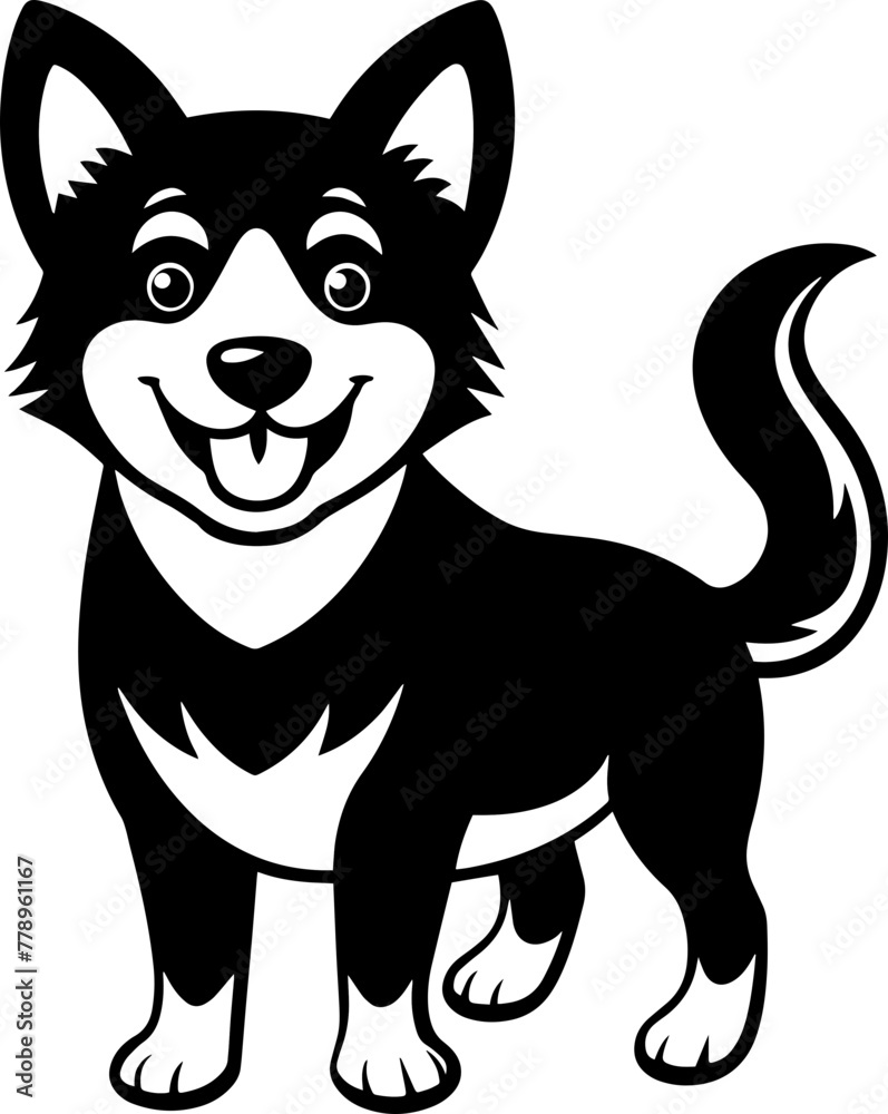 Vector Design of a Cute Dog Vector Design of a Cute Dog