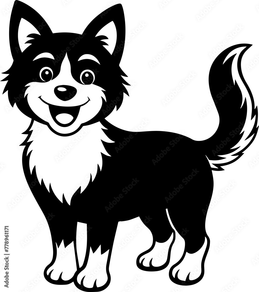 Vector-Based Cute Dog Artwork Vector-Based Cute Dog Artwork