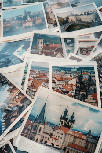 Many polaroid photos from Europe vacation 