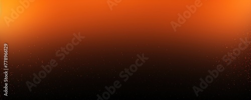 Orange black glowing grainy gradient background texture with blank copy space for text photo or product presentation 