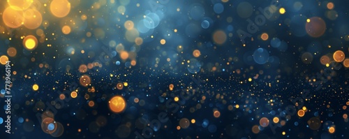 Blue Glitter and Bokeh, Holiday Festival Sparkle shimmery Background photo
