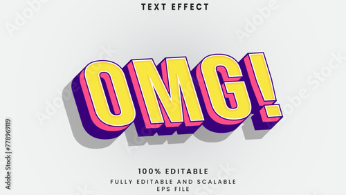 OMG editabel text effect