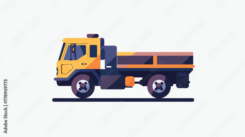 Solid icon illustration vector graphic 2d flat cart