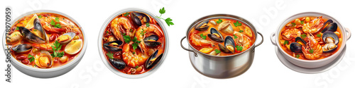 Bouillabaisse clipart collection, symbol, logos, icons isolated on transparent background
