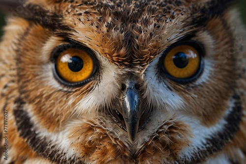 great horned owl portrait © ibrrahim