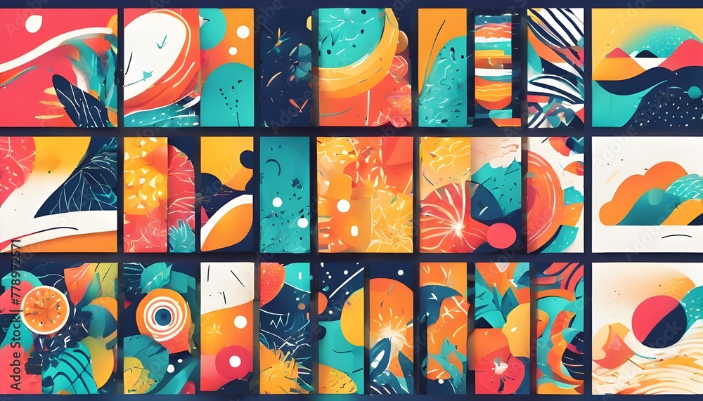 Tropical Vibes: Dynamic Summer Vector Art for Eye-Catching Designs Tropical Vibes: Dynamic Summer Vector Art for Eye-Catching Designs