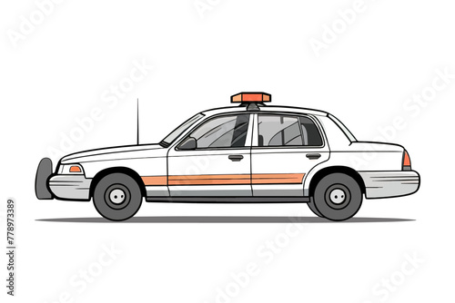 Vintage police car