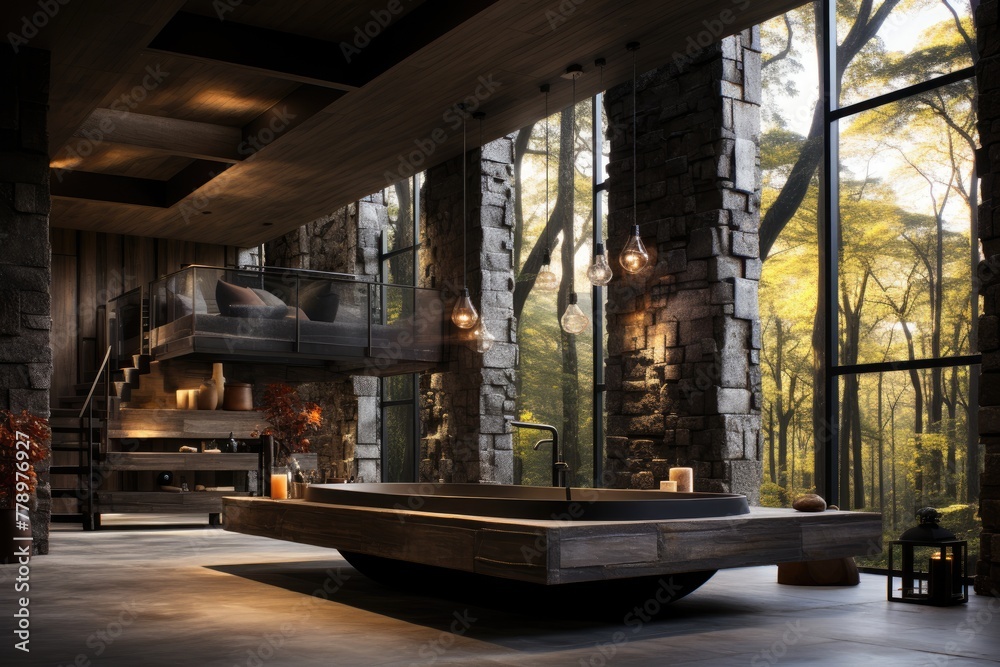 a modern bathroom in the style of brutalist architecture inspiration a modern bathroom in the style of brutalist architecture inspiration