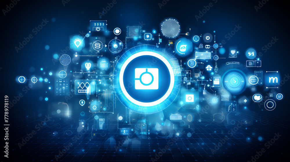 High tech design concept background High tech design concept background