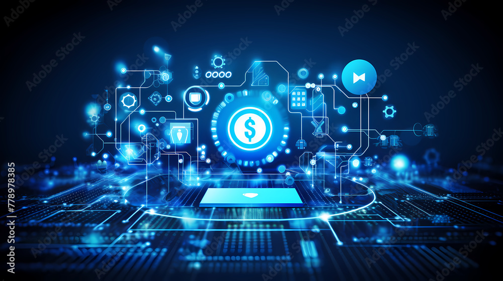 High tech design concept background High tech design concept background