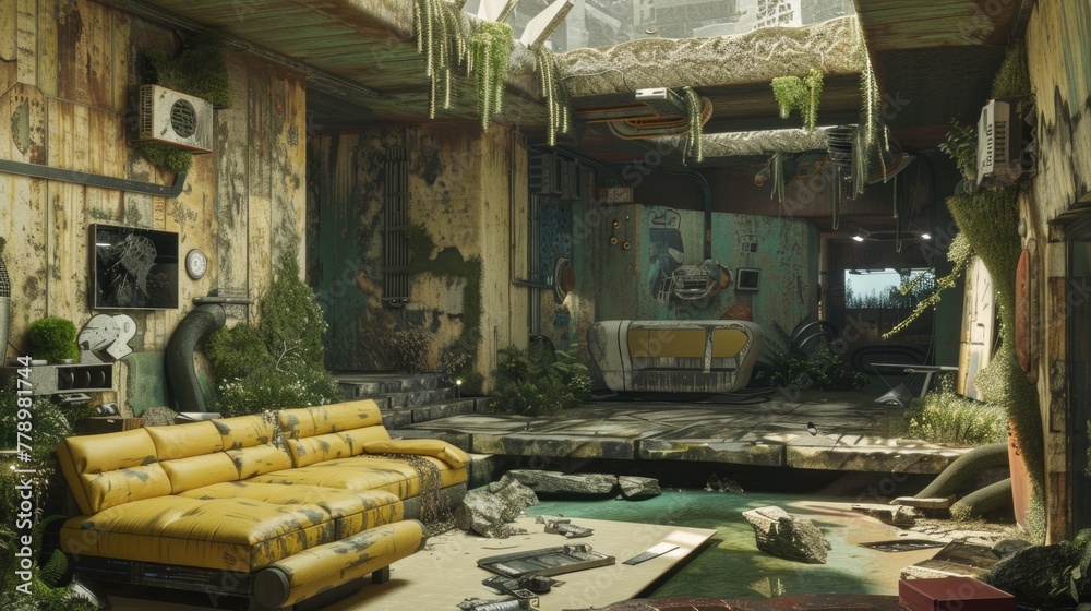 Hyper-realistic image of a post-cyberpunk cityscape at dusk, with drones flying over eco-friendly skyscrapers