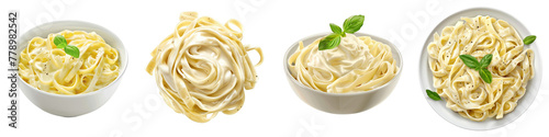 Fettuccine Alfredo clipart collection, symbol, logos, icons isolated on transparent background