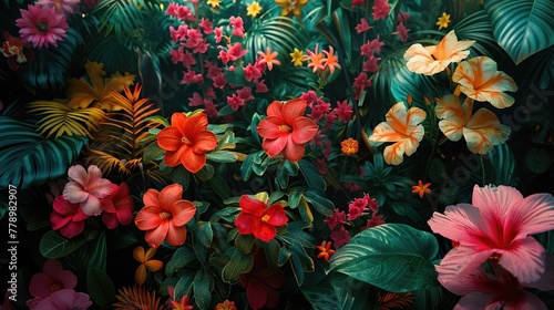 A lush garden filled with vibrant and intricate Baroqueinspired flora, captured in the vivid colors of ilfochrome film , 8K resolution photo
