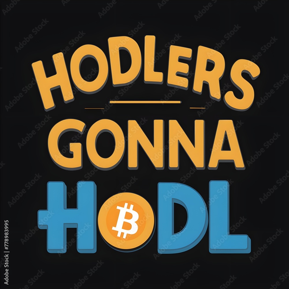 HODLers Gonna HODL. Motivational quote for Bitcoin crypto investors. HODLers Gonna HODL. Motivational quote for Bitcoin crypto investors.