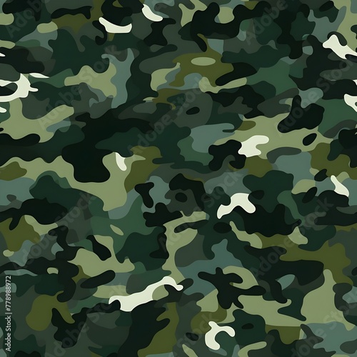 Camouflage seamless pattern. Trendy style camo, repeat print.military army green hunting