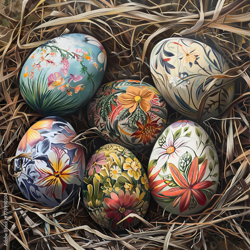 easter eggs photo