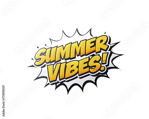 Summer vibes text